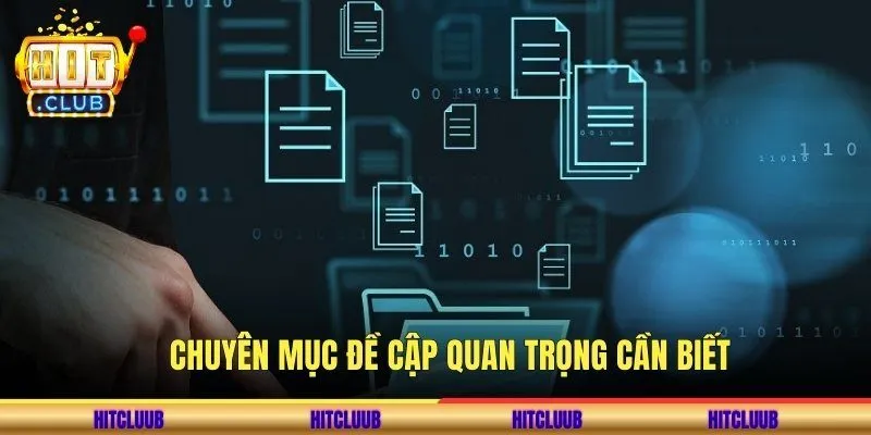 Chuyên mục đề cập quan trọng cần biết